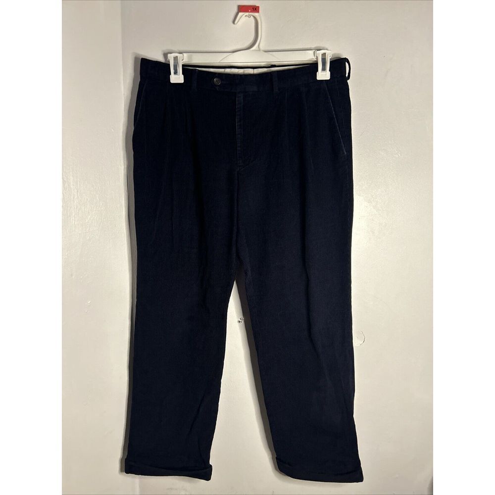 Vintage Polo Ralph Lauren Preston Pant Blue Corduroy ‎ Size 34/32 90s